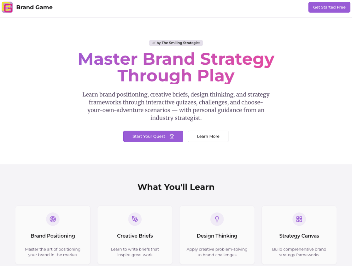 Become a strategist – Brand Game™