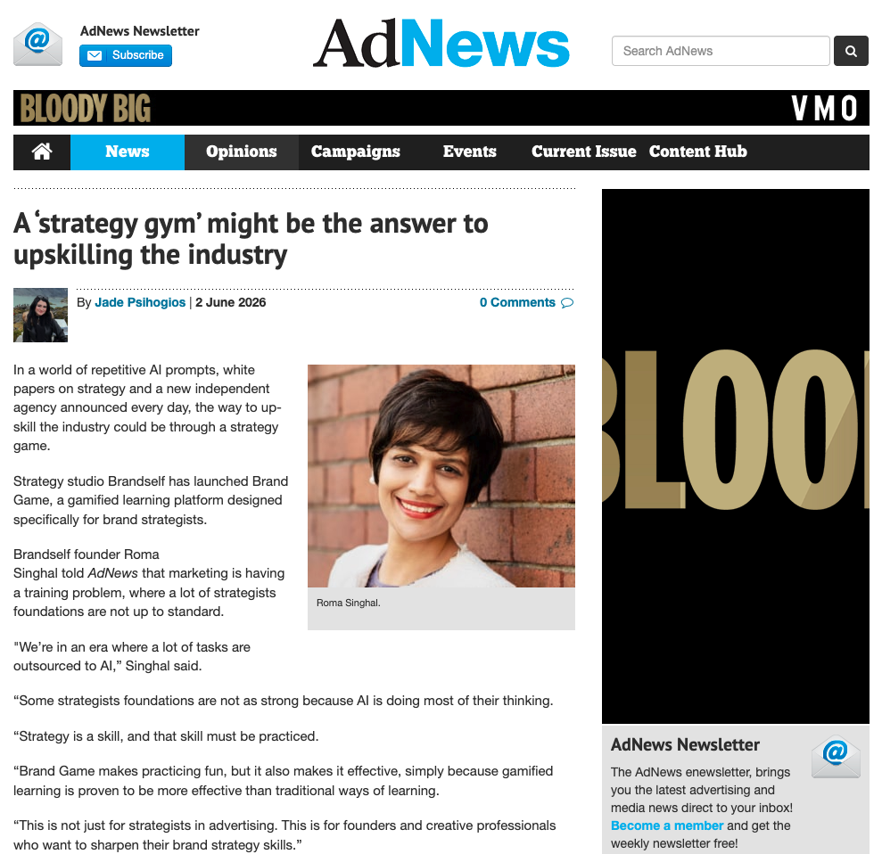 Gamified brand training