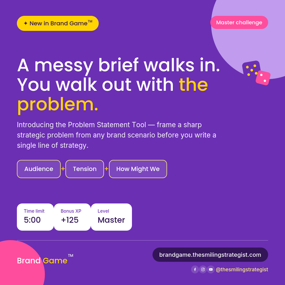 How to write a brand strategy problem statement